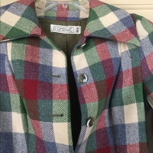 Vintage wool jacket multi color